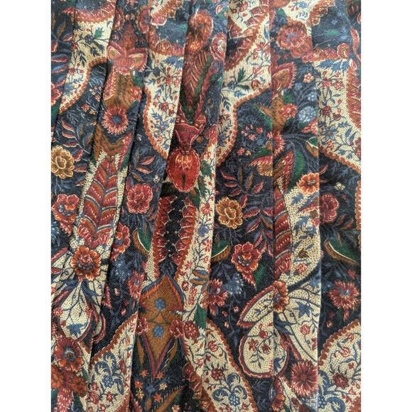 Rare Vintage Lillie Rubin x Oscar de la Renta Paisley Floral Maxi Boho skirt - Picture 5 of 6